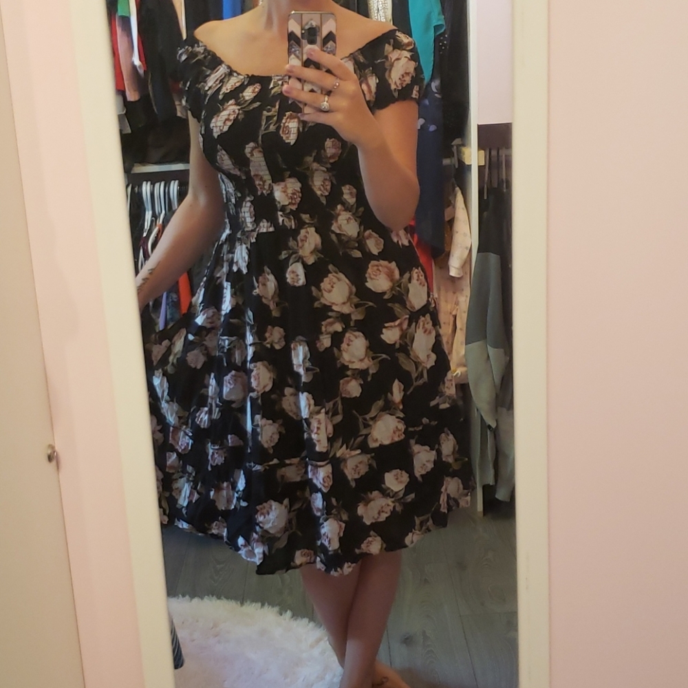 Floral Summer Dress Off The Shoulder